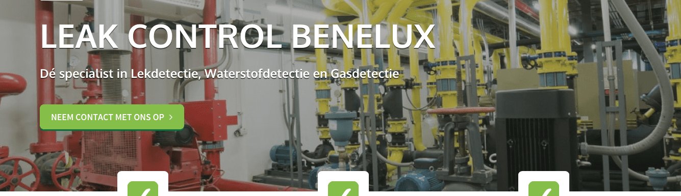 nieuwe website leak control